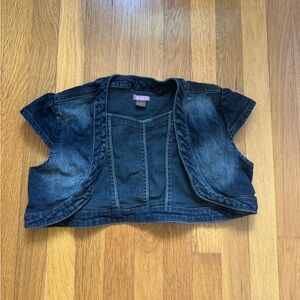 Vintage Denim jacket/cardigan/bolero/short sleeve